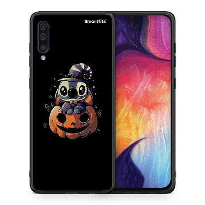 Θήκη Samsung A50/A30s Halloween Stitch από τη Smartfits με σχέδιο στο πίσω μέρος και μαύρο περίβλημα | Samsung A50/A30s Halloween Stitch case with colorful back and black bezels