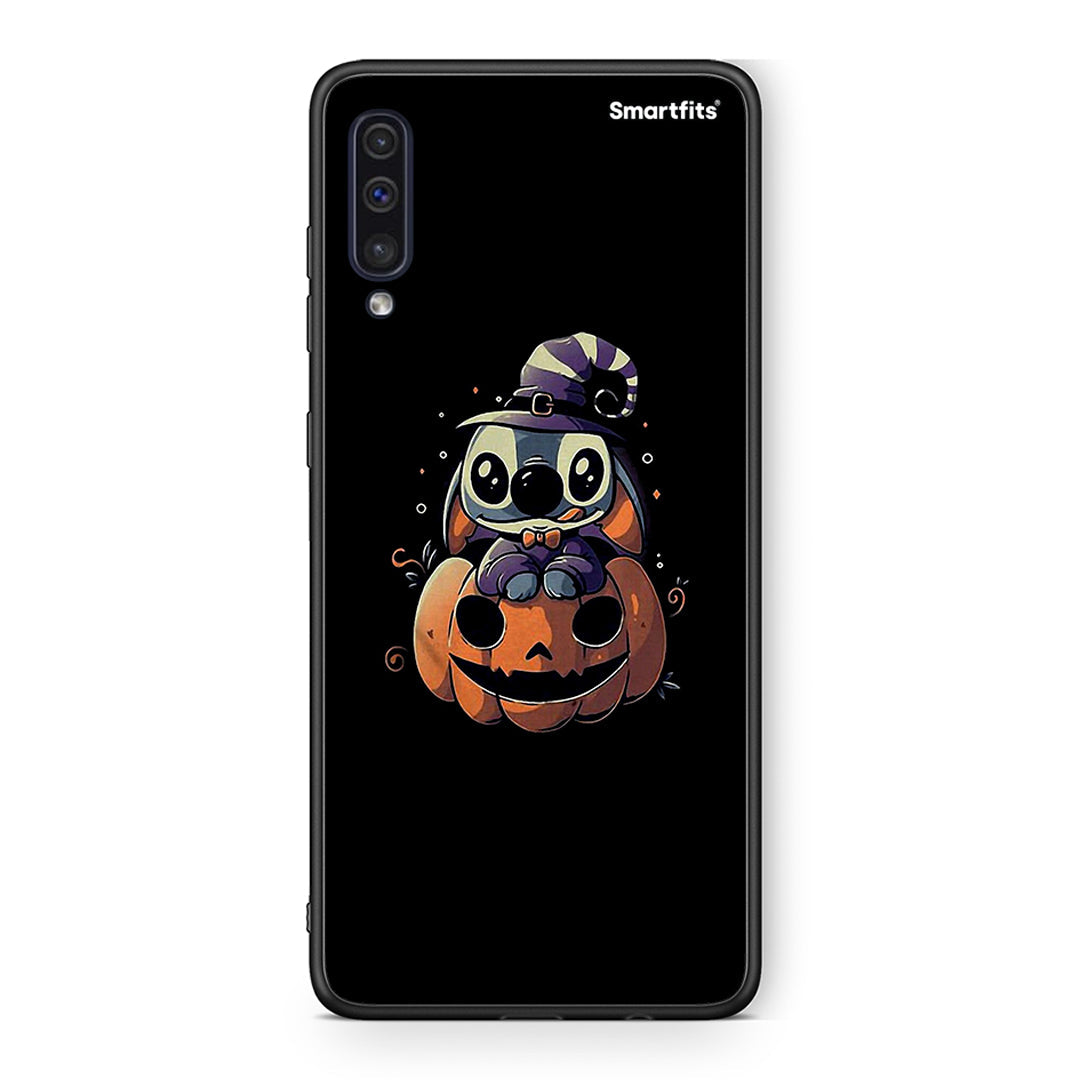 samsung a50 Halloween Stitch θήκη από τη Smartfits με σχέδιο στο πίσω μέρος και μαύρο περίβλημα | Smartphone case with colorful back and black bezels by Smartfits