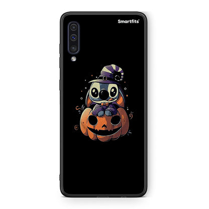 samsung a50 Halloween Stitch θήκη από τη Smartfits με σχέδιο στο πίσω μέρος και μαύρο περίβλημα | Smartphone case with colorful back and black bezels by Smartfits