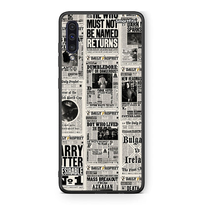 samsung a50 Harry Paper θήκη από τη Smartfits με σχέδιο στο πίσω μέρος και μαύρο περίβλημα | Smartphone case with colorful back and black bezels by Smartfits