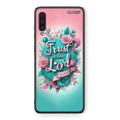 samsung a50 Lord Trust θήκη από τη Smartfits με σχέδιο στο πίσω μέρος και μαύρο περίβλημα | Smartphone case with colorful back and black bezels by Smartfits