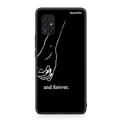Samsung Galaxy A51 5G Always & Forever 2 Θήκη Αγίου Βαλεντίνου από τη Smartfits με σχέδιο στο πίσω μέρος και μαύρο περίβλημα | Smartphone case with colorful back and black bezels by Smartfits