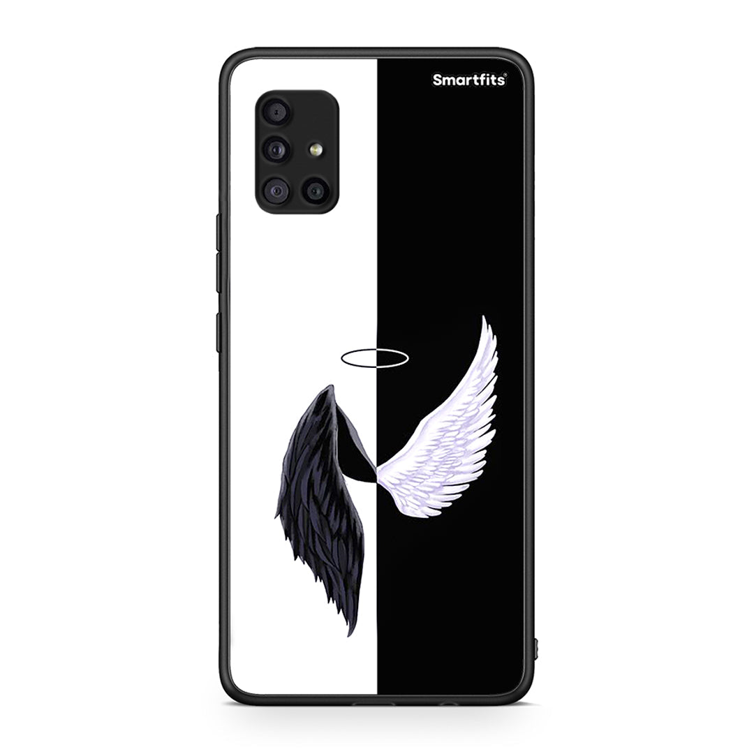 Samsung Galaxy A51 5G Angels Demons θήκη από τη Smartfits με σχέδιο στο πίσω μέρος και μαύρο περίβλημα | Smartphone case with colorful back and black bezels by Smartfits