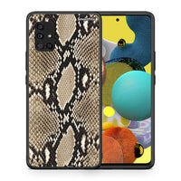 Thumbnail for Θήκη Samsung Galaxy A51 5G Fashion Snake Animal από τη Smartfits με σχέδιο στο πίσω μέρος και μαύρο περίβλημα | Samsung Galaxy A51 5G Fashion Snake Animal case with colorful back and black bezels