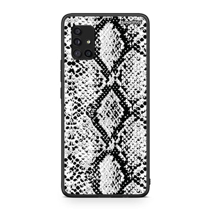 24 - Samsung Galaxy A51 5G White Snake Animal case, cover, bumper