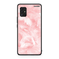 Thumbnail for 33 - Samsung Galaxy A51 5G Pink Feather Boho case, cover, bumper