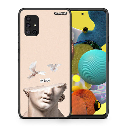 Θήκη Samsung Galaxy A51 5G In Love από τη Smartfits με σχέδιο στο πίσω μέρος και μαύρο περίβλημα | Samsung Galaxy A51 5G In Love case with colorful back and black bezels