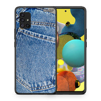 Thumbnail for Θήκη Samsung Galaxy A51 5G Jeans Pocket από τη Smartfits με σχέδιο στο πίσω μέρος και μαύρο περίβλημα | Samsung Galaxy A51 5G Jeans Pocket case with colorful back and black bezels