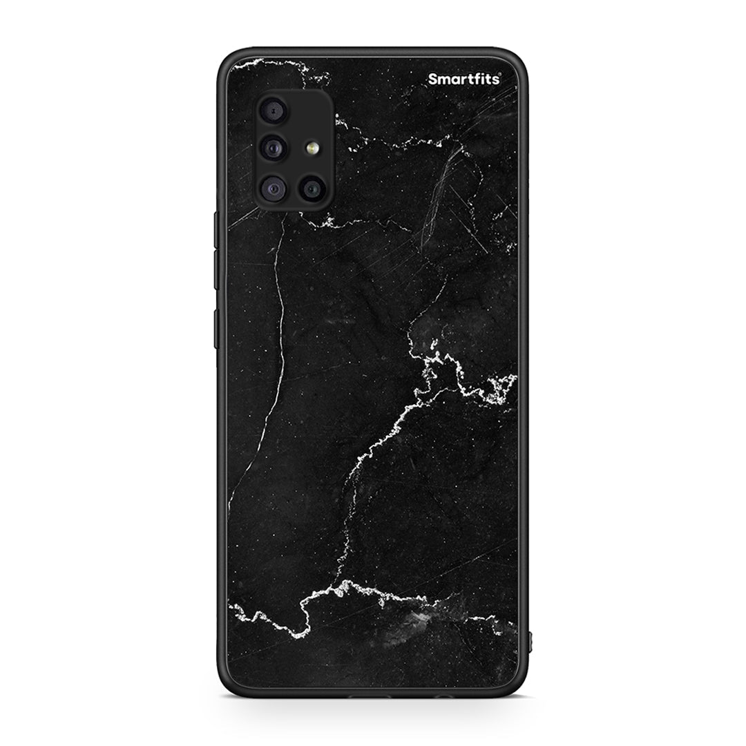 Samsung Galaxy A51 5G Marble Black θήκη από τη Smartfits με σχέδιο στο πίσω μέρος και μαύρο περίβλημα | Smartphone case with colorful back and black bezels by Smartfits