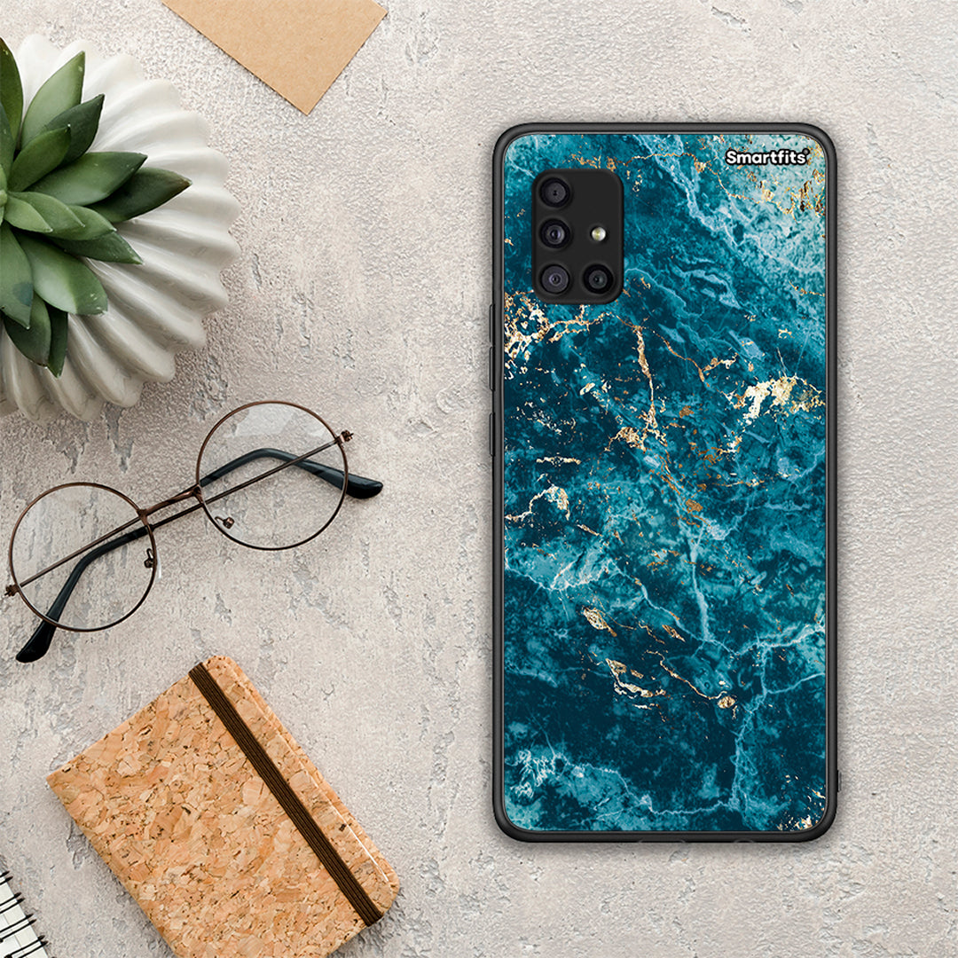 Marble Blue - Samsung Galaxy A51 5G θήκη