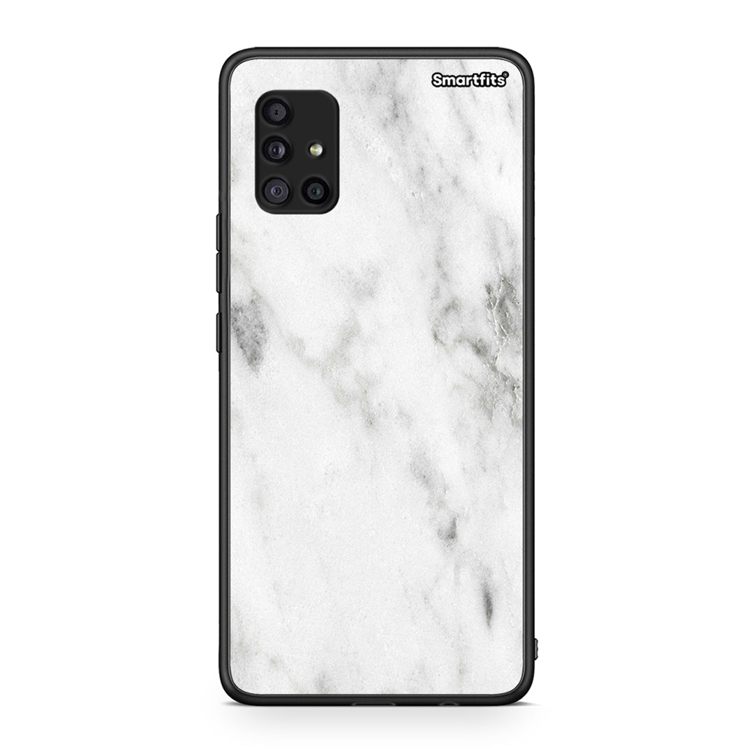 2 - Samsung Galaxy A51 5G White marble case, cover, bumper