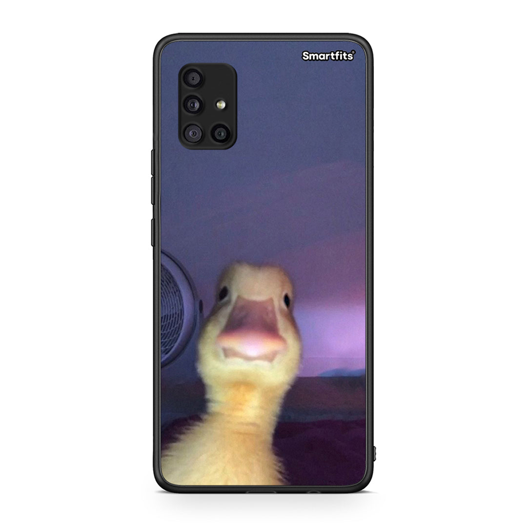 Samsung Galaxy A51 5G Meme Duck θήκη από τη Smartfits με σχέδιο στο πίσω μέρος και μαύρο περίβλημα | Smartphone case with colorful back and black bezels by Smartfits