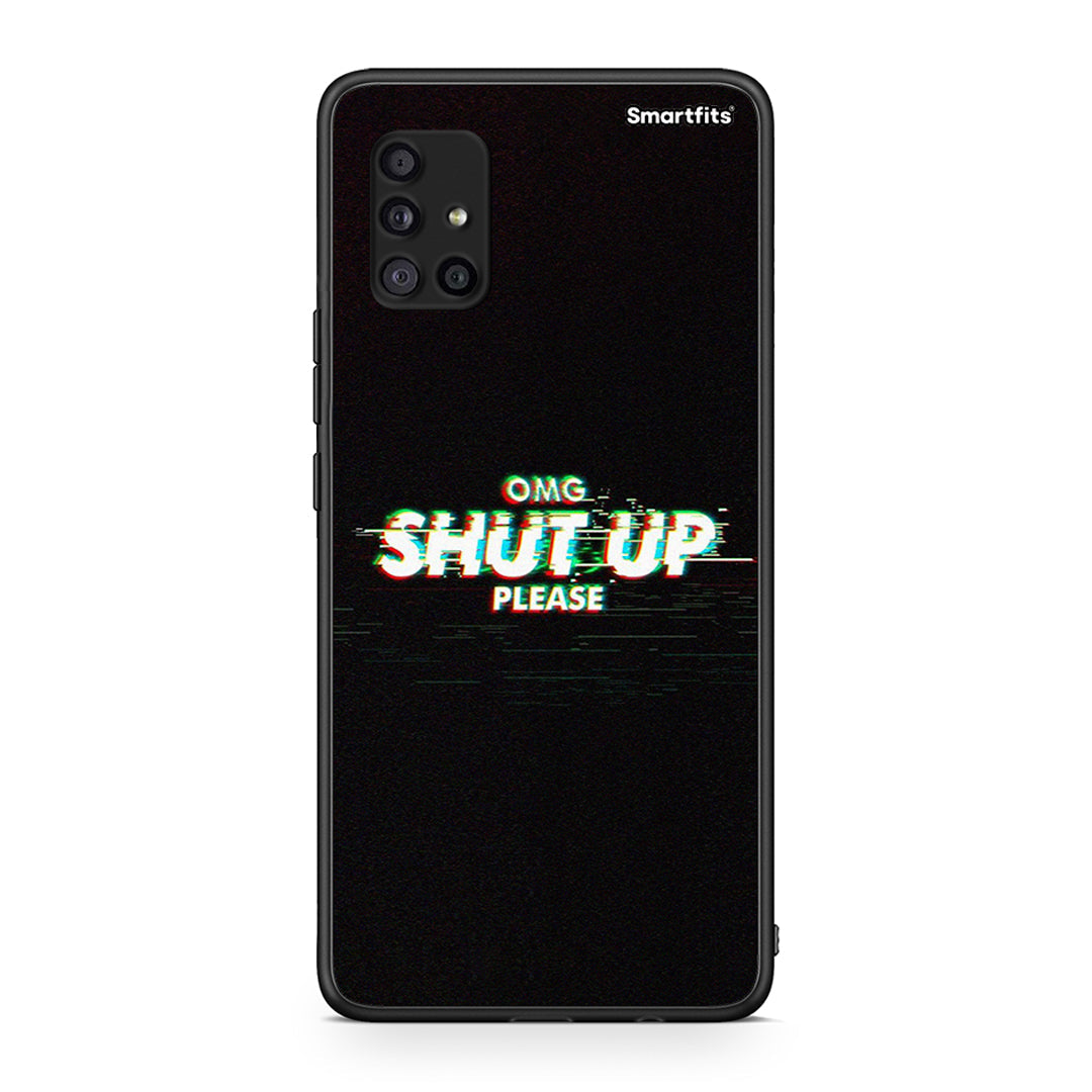 Samsung Galaxy A51 5G OMG ShutUp θήκη από τη Smartfits με σχέδιο στο πίσω μέρος και μαύρο περίβλημα | Smartphone case with colorful back and black bezels by Smartfits