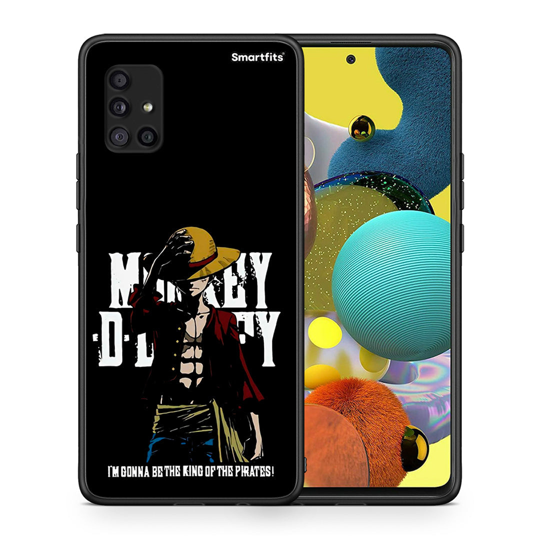 Θήκη Samsung Galaxy A51 5G Pirate King από τη Smartfits με σχέδιο στο πίσω μέρος και μαύρο περίβλημα | Samsung Galaxy A51 5G Pirate King case with colorful back and black bezels