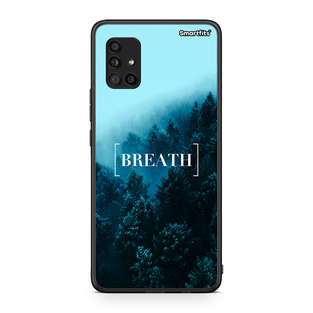 4 - Samsung Galaxy A51 5G Breath Quote case, cover, bumper