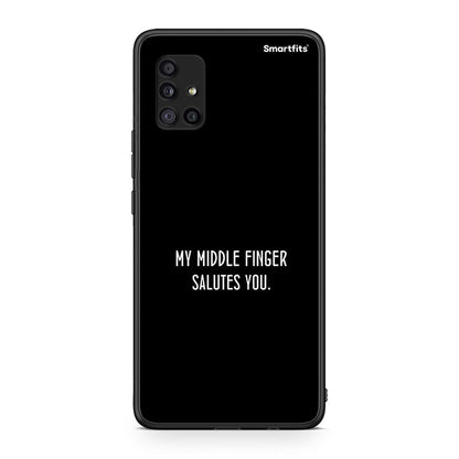 Samsung Galaxy A51 5G Salute θήκη από τη Smartfits με σχέδιο στο πίσω μέρος και μαύρο περίβλημα | Smartphone case with colorful back and black bezels by Smartfits