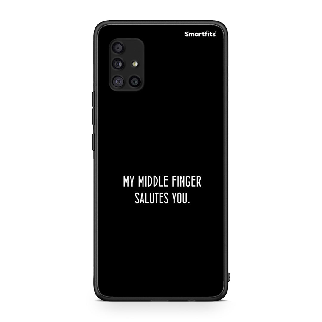 Samsung Galaxy A51 5G Salute θήκη από τη Smartfits με σχέδιο στο πίσω μέρος και μαύρο περίβλημα | Smartphone case with colorful back and black bezels by Smartfits