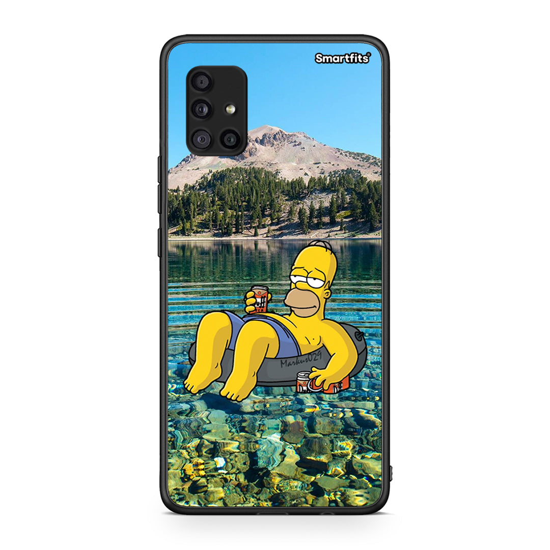 Samsung Galaxy A51 5G Summer Happiness Θήκη από τη Smartfits με σχέδιο στο πίσω μέρος και μαύρο περίβλημα | Smartphone case with colorful back and black bezels by Smartfits