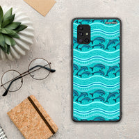 Thumbnail for Swimming Dolphins - Samsung Galaxy A51 5G θήκη