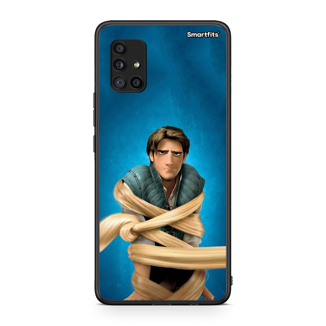 Samsung Galaxy A51 5G Tangled 1 Θήκη Αγίου Βαλεντίνου από τη Smartfits με σχέδιο στο πίσω μέρος και μαύρο περίβλημα | Smartphone case with colorful back and black bezels by Smartfits