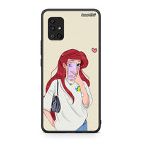 Thumbnail for Samsung Galaxy A51 5G Walking Mermaid Θήκη από τη Smartfits με σχέδιο στο πίσω μέρος και μαύρο περίβλημα | Smartphone case with colorful back and black bezels by Smartfits