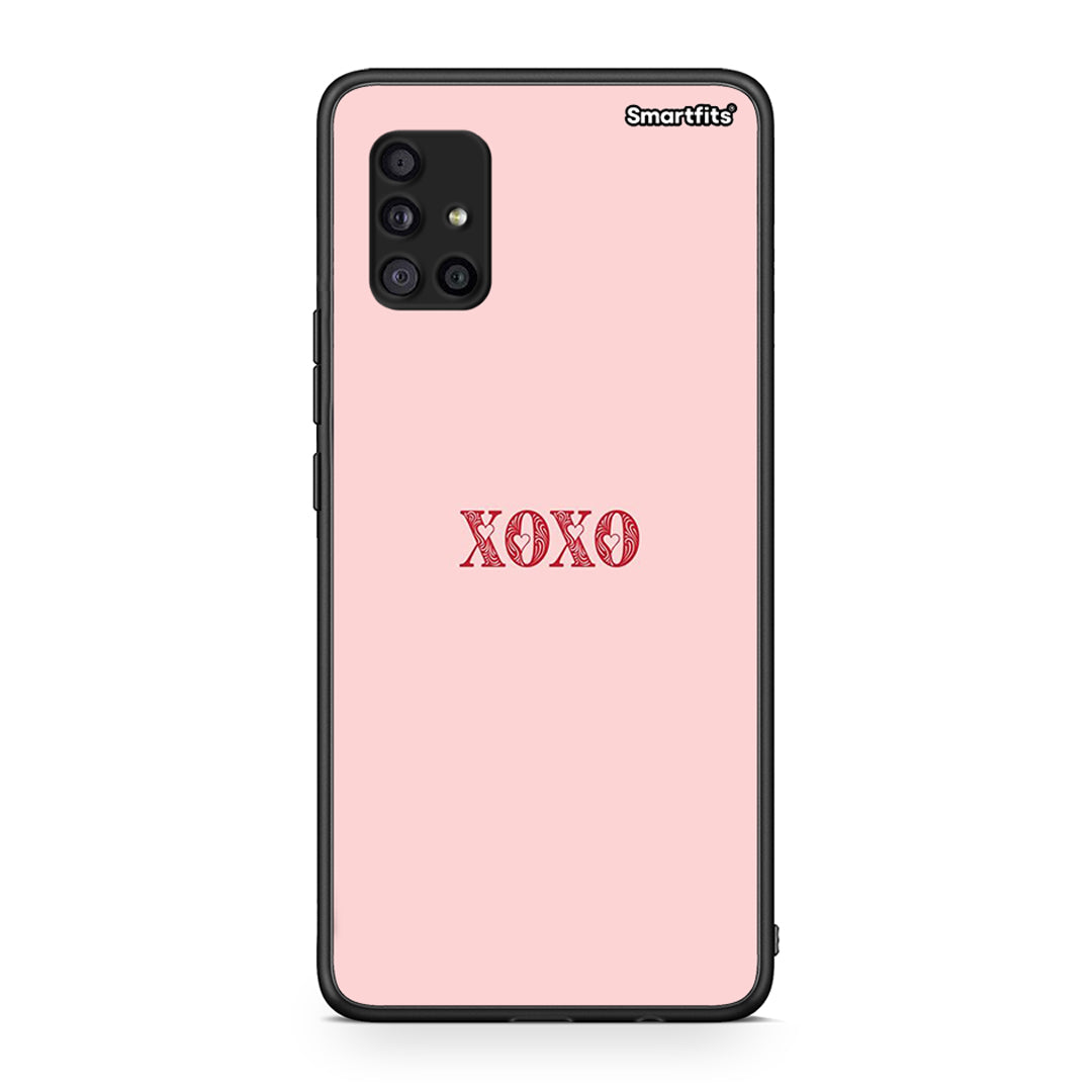 Samsung Galaxy A51 5G XOXO Love θήκη από τη Smartfits με σχέδιο στο πίσω μέρος και μαύρο περίβλημα | Smartphone case with colorful back and black bezels by Smartfits