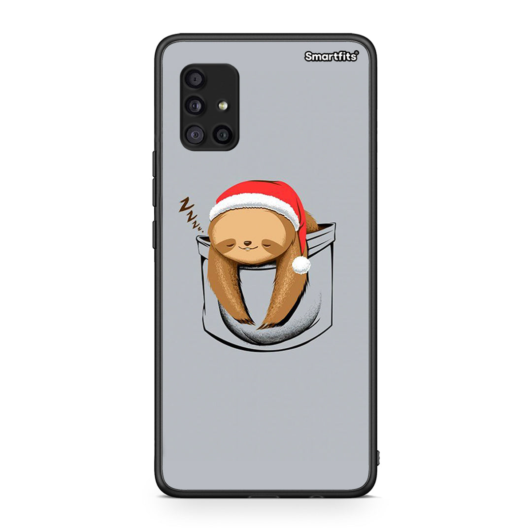 Samsung Galaxy A51 5G Xmas Zzzz θήκη από τη Smartfits με σχέδιο στο πίσω μέρος και μαύρο περίβλημα | Smartphone case with colorful back and black bezels by Smartfits