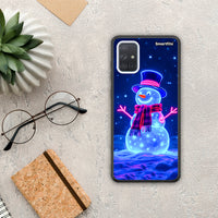 Thumbnail for Christmas Neon Snowman - Samsung Galaxy A51 θήκη