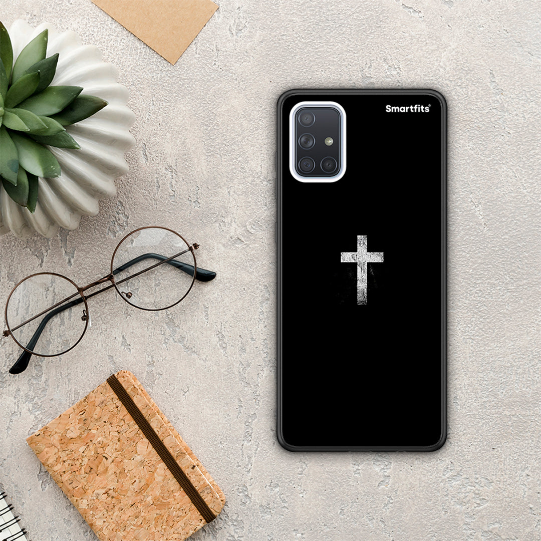 White Cross - Samsung Galaxy A51 θήκη