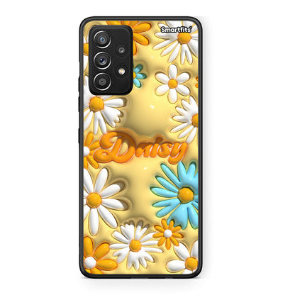 Samsung Galaxy A52 Bubble Daisies θήκη από τη Smartfits με σχέδιο στο πίσω μέρος και μαύρο περίβλημα | Smartphone case with colorful back and black bezels by Smartfits