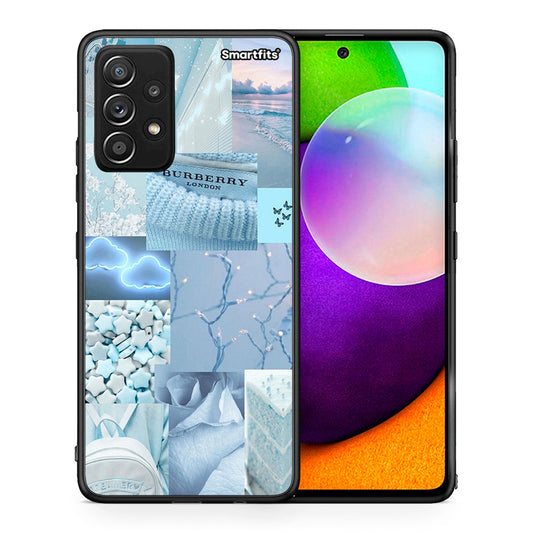 Θήκη Samsung Galaxy A52 Ciel Aesthetic Collage από τη Smartfits με σχέδιο στο πίσω μέρος και μαύρο περίβλημα | Samsung Galaxy A52 Ciel Aesthetic Collage case with colorful back and black bezels