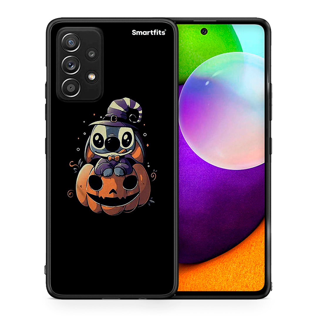 Θήκη Samsung Galaxy A52 Halloween Stitch από τη Smartfits με σχέδιο στο πίσω μέρος και μαύρο περίβλημα | Samsung Galaxy A52 Halloween Stitch case with colorful back and black bezels