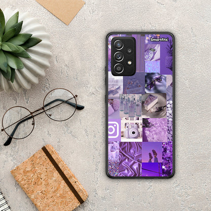 Purple Aesthetic Collage - Samsung Galaxy A52 / A52s / A52 5G θήκη