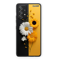 Thumbnail for Samsung Galaxy A52 Yellow Daisies θήκη από τη Smartfits με σχέδιο στο πίσω μέρος και μαύρο περίβλημα | Smartphone case with colorful back and black bezels by Smartfits