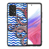 Thumbnail for Θήκη Samsung A53 5G Chevron Devilfish από τη Smartfits με σχέδιο στο πίσω μέρος και μαύρο περίβλημα | Samsung A53 5G Chevron Devilfish case with colorful back and black bezels