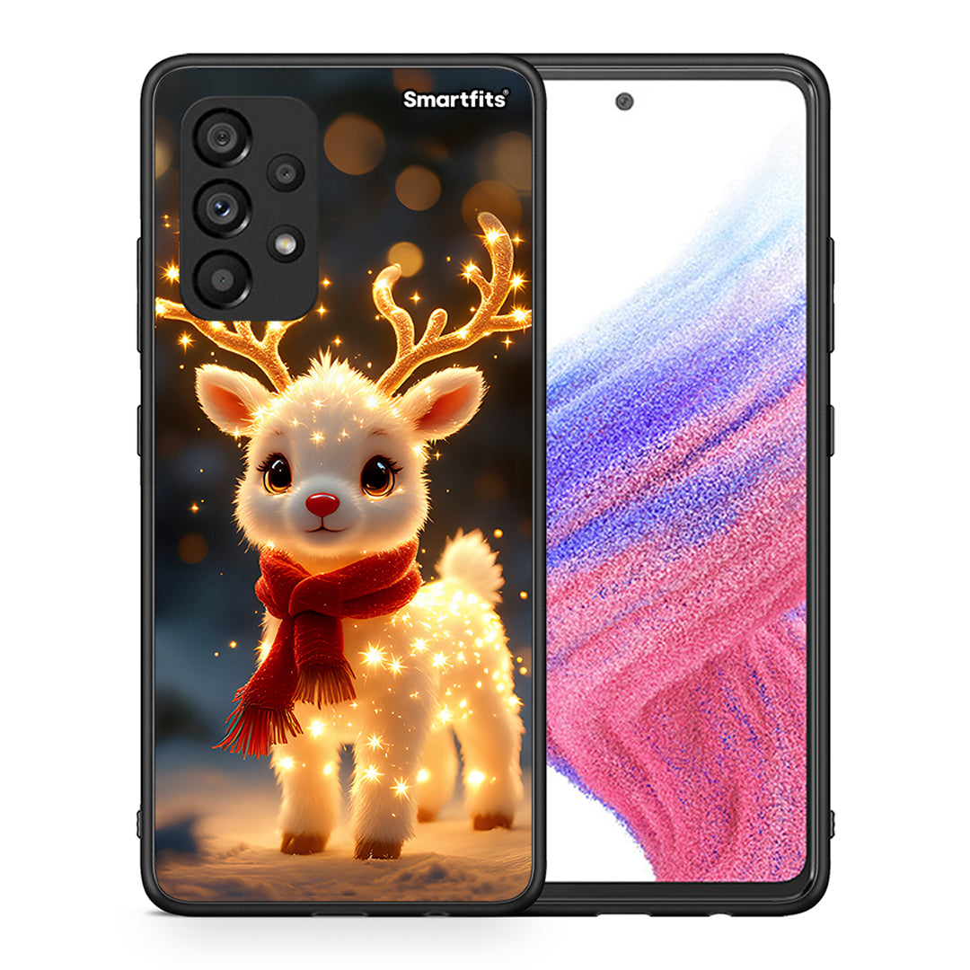 Θήκη Samsung A53 5G Christmas Cutie από τη Smartfits με σχέδιο στο πίσω μέρος και μαύρο περίβλημα | Samsung A53 5G Christmas Cutie case with colorful back and black bezels