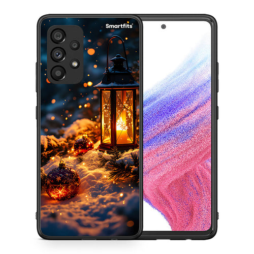 Θήκη Samsung A53 5G Christmas Ornaments από τη Smartfits με σχέδιο στο πίσω μέρος και μαύρο περίβλημα | Samsung A53 5G Christmas Ornaments case with colorful back and black bezels