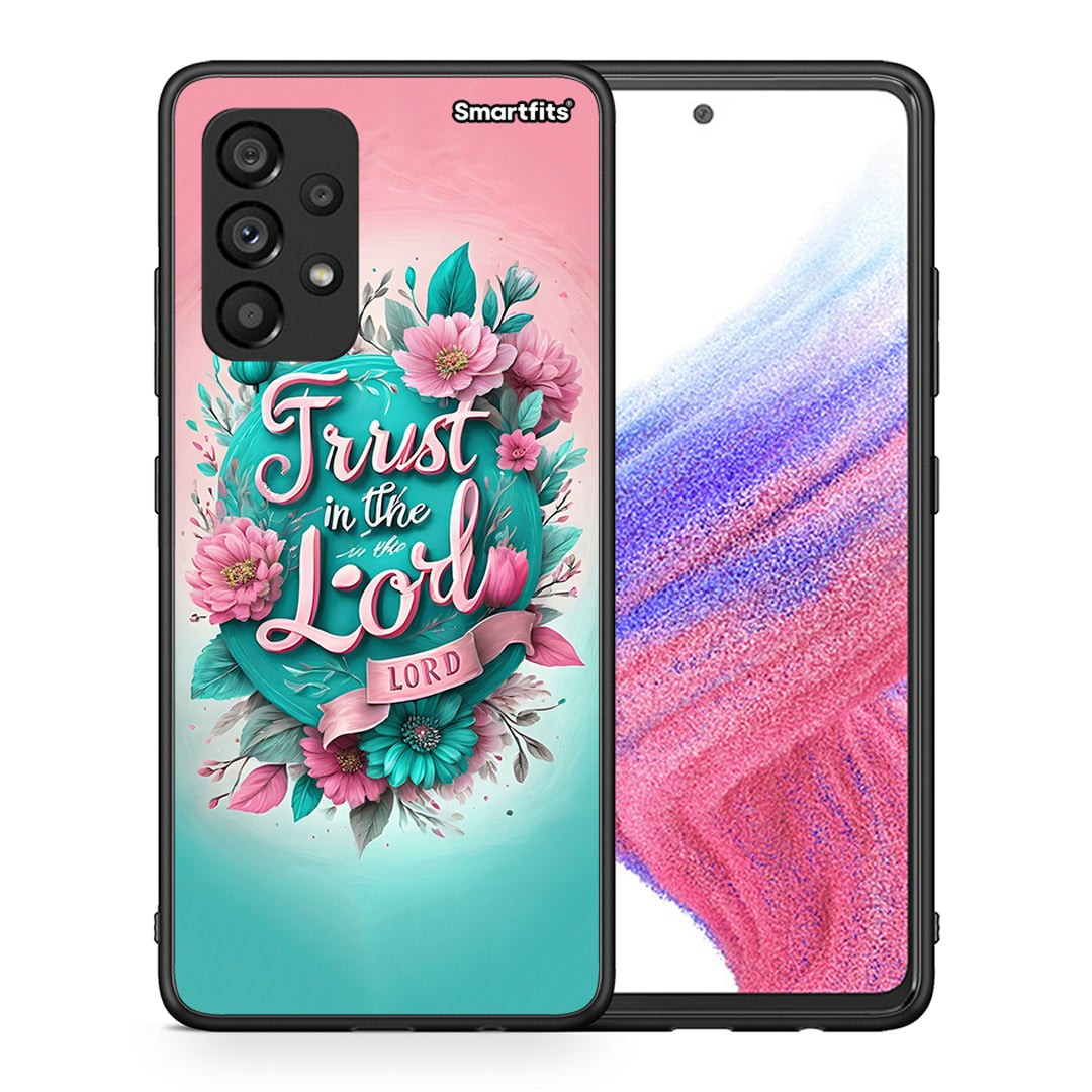 Θήκη Samsung A53 5G Lord Trust από τη Smartfits με σχέδιο στο πίσω μέρος και μαύρο περίβλημα | Samsung A53 5G Lord Trust case with colorful back and black bezels