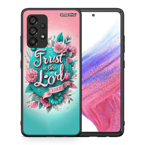 Θήκη Samsung A53 5G Lord Trust από τη Smartfits με σχέδιο στο πίσω μέρος και μαύρο περίβλημα | Samsung A53 5G Lord Trust case with colorful back and black bezels