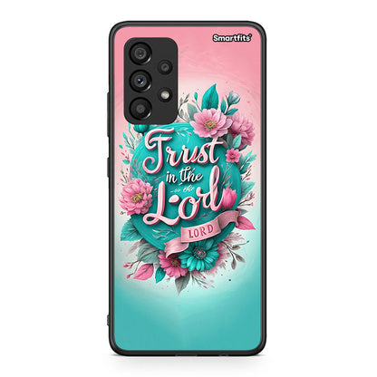 Samsung A53 5G Lord Trust θήκη από τη Smartfits με σχέδιο στο πίσω μέρος και μαύρο περίβλημα | Smartphone case with colorful back and black bezels by Smartfits