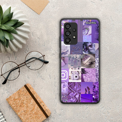 Purple Aesthetic Collage - Samsung Galaxy A53 5G θήκη