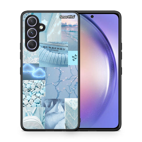 Θήκη Samsung Galaxy A54 Ciel Aesthetic Collage από τη Smartfits με σχέδιο στο πίσω μέρος και μαύρο περίβλημα | Samsung Galaxy A54 Ciel Aesthetic Collage Case with Colorful Back and Black Bezels