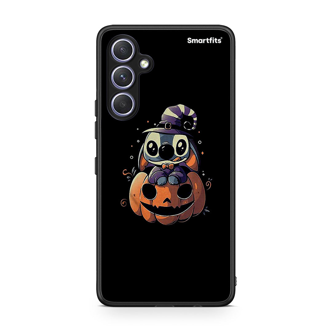 Θήκη Samsung Galaxy A54 Halloween Stitch από τη Smartfits με σχέδιο στο πίσω μέρος και μαύρο περίβλημα | Samsung Galaxy A54 Halloween Stitch Case with Colorful Back and Black Bezels