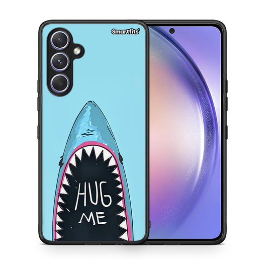 Θήκη Samsung Galaxy A54 Hug Me από τη Smartfits με σχέδιο στο πίσω μέρος και μαύρο περίβλημα | Samsung Galaxy A54 Hug Me Case with Colorful Back and Black Bezels