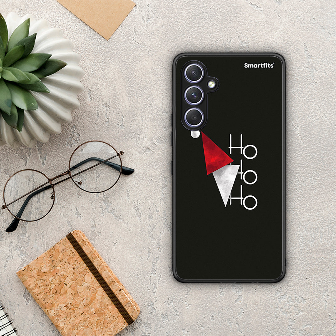 Θήκη Samsung Galaxy A54 Minimal Christmas από τη Smartfits με σχέδιο στο πίσω μέρος και μαύρο περίβλημα | Samsung Galaxy A54 Minimal Christmas Case with Colorful Back and Black Bezels