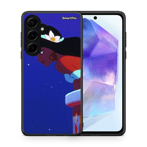 Θήκη Samsung Galaxy A55 Alladin And Jasmine Love 2 από τη Smartfits με σχέδιο στο πίσω μέρος και μαύρο περίβλημα | Samsung Galaxy A55 Alladin And Jasmine Love 2 case with colorful back and black bezels