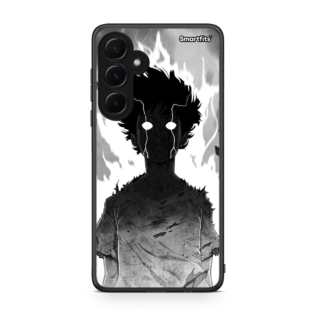 Samsung Galaxy A55 Anime Boy Θήκη από τη Smartfits με σχέδιο στο πίσω μέρος και μαύρο περίβλημα | Smartphone case with colorful back and black bezels by Smartfits
