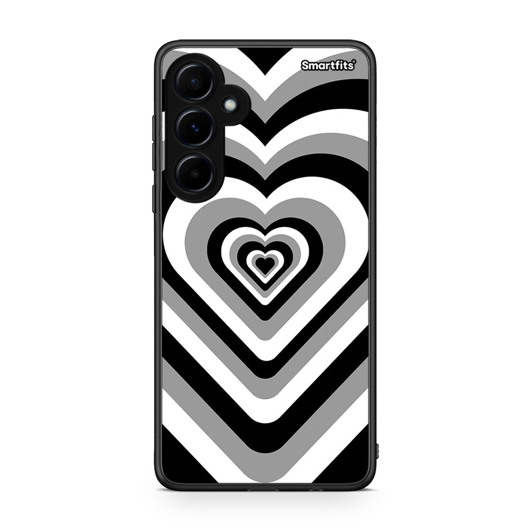 Samsung Galaxy A55 Black Hearts θήκη από τη Smartfits με σχέδιο στο πίσω μέρος και μαύρο περίβλημα | Smartphone case with colorful back and black bezels by Smartfits