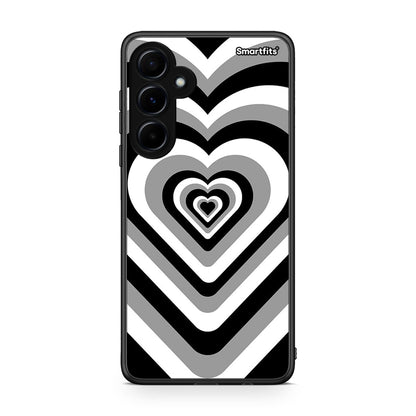 Samsung Galaxy A55 Black Hearts θήκη από τη Smartfits με σχέδιο στο πίσω μέρος και μαύρο περίβλημα | Smartphone case with colorful back and black bezels by Smartfits
