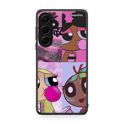 Samsung Galaxy A55 Bubble Girls Θήκη Αγίου Βαλεντίνου από τη Smartfits με σχέδιο στο πίσω μέρος και μαύρο περίβλημα | Smartphone case with colorful back and black bezels by Smartfits